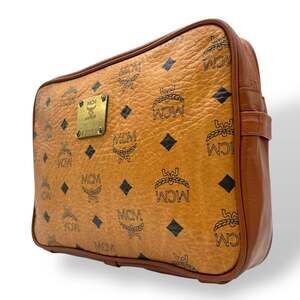 MCM Vintage Visetos Square Clutch Bag, Brown, Men's/Women's, Size 96